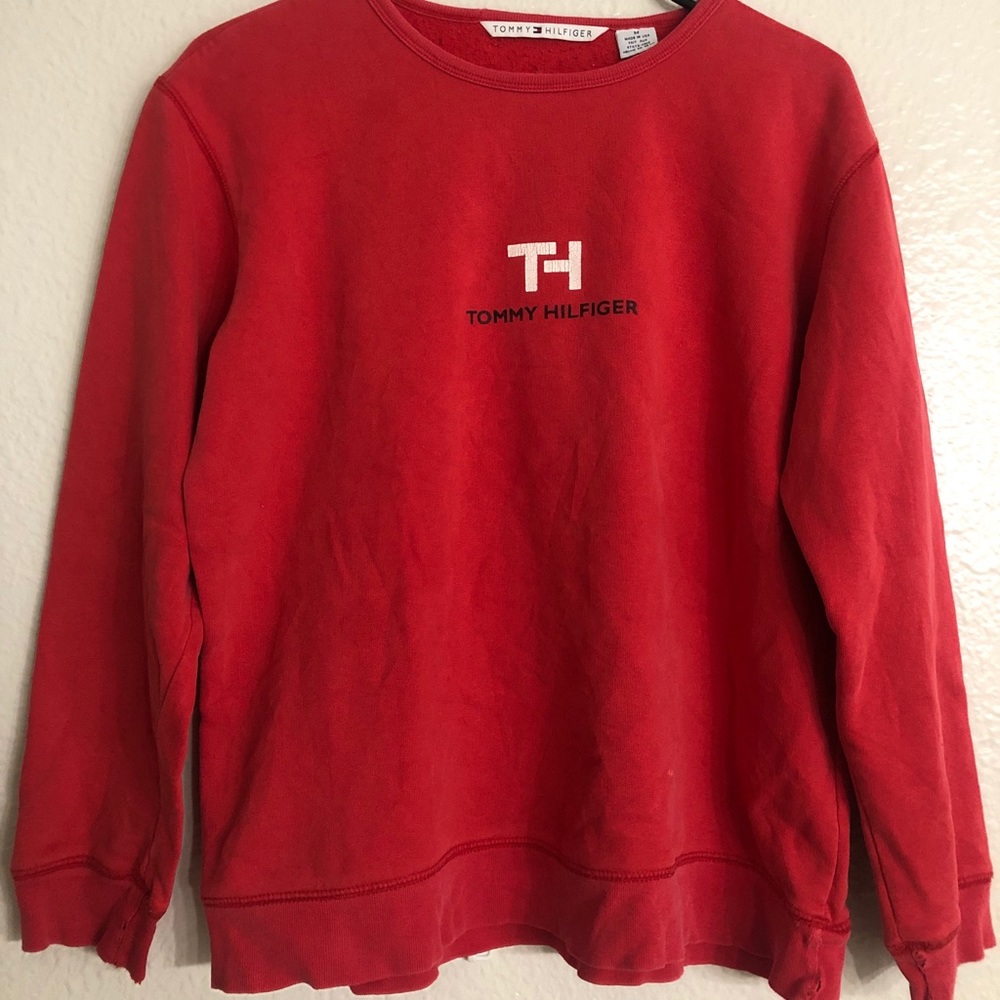 Vintage Tommy Hilfiger Red Women’s Crewneck